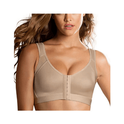 plus size seamless bra with front closure push up support bralette