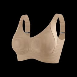plus size seamless bra – wireless comfort bra with lift, wide straps & breathable support for women