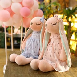 35cm cute bunny plush doll – soft stuffed animal toy for kids, toddlers & baby nursery