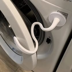 magnetic washer door prop for front load washing machines
