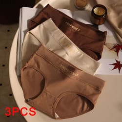 3 piece seamless cotton womens underwear set in soft breathable fabric