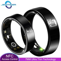 r20 ceramic smart ring with nfc access control and health monitoring features