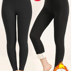 winter warm leather label leggings women high waist skinny stretch pants