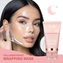 collagen overnight wrapping peel off facial mask set night hydration skin firming treatment