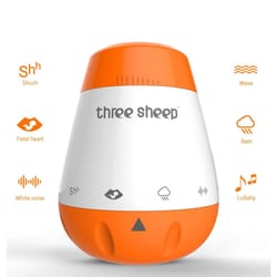 baby white noise machine with smart voice sensor for infant sleep therapy and relaxation