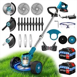 cordless riding weed trimmer mower for home garden use