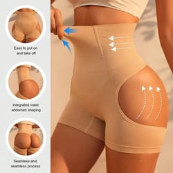 high waist butt lifter shapewear tummy control shorts for women