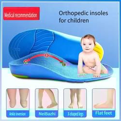kids orthotic insoles for flat feet and arch support with comfortable sports cushioning