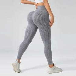 seamless high waist sports leggings for women with tummy control and stretch fit for yoga and workouts