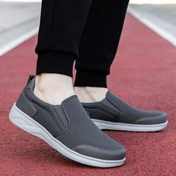 lightweight mesh casual men shoes breathable loafers walking sneakers