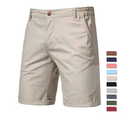 mens 100 percent cotton casual shorts