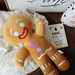 gingerbread man plush toy