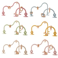 silicone montessori educational teether and track maze baby toy