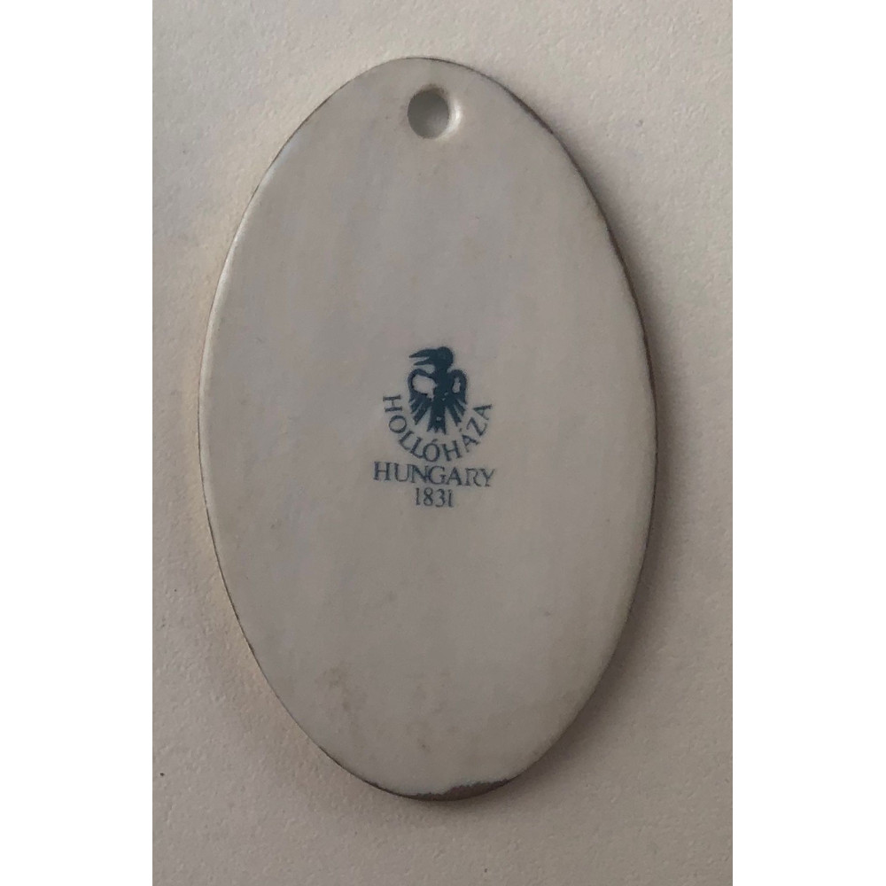 Hollohaza Porcelain Pendant Medallion Hungary 1
