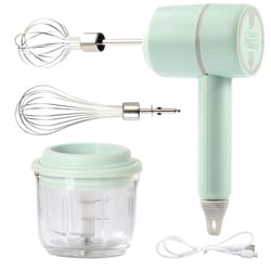 electric portable food processor set – hand mixer, milk frother, egg beater, and baking tool for easy kitchen prep