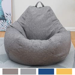 large bean bag chair cover no filler soft lazy seat lounger for adults kids