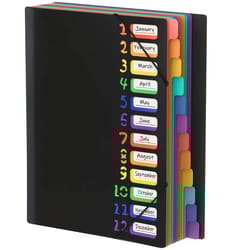 a4 document organizer with monthly dividers color coded file folder