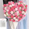 Handmade Crochet Rose Blanket Bouquet with Gift Bag Valentine's Day Birthday Gift