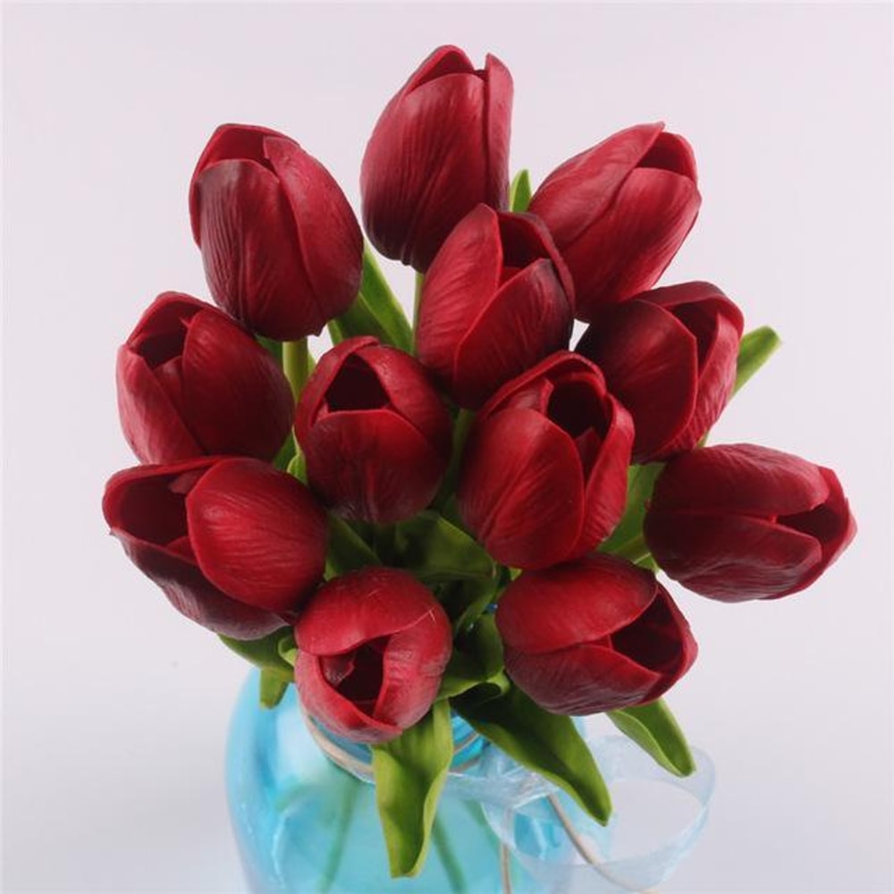 Real Touch Fake Tulips Artificial Flowers