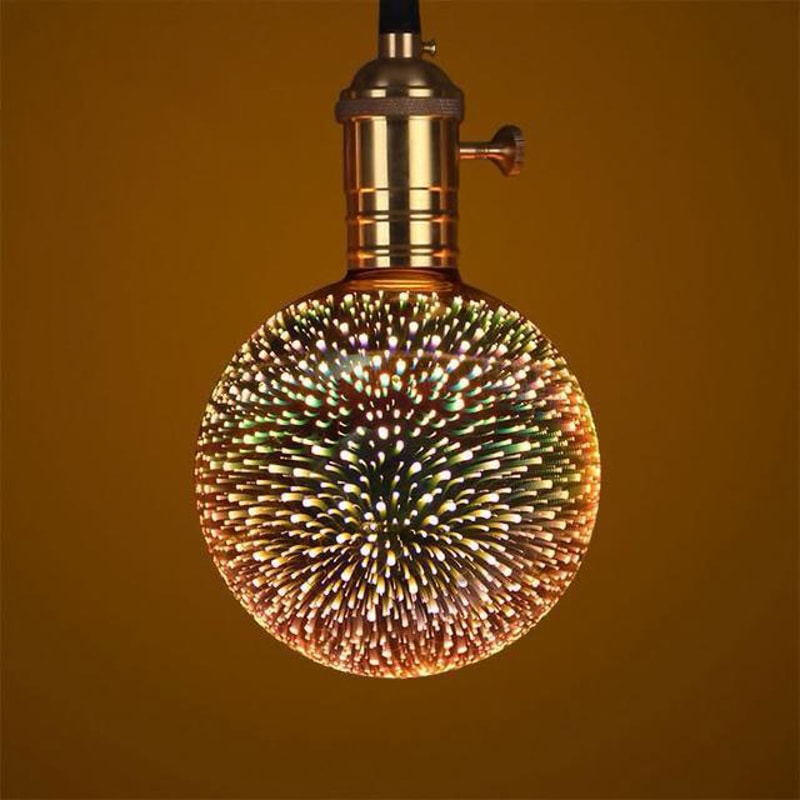 Galaxy 3D Infinity Fireworks Light Bulb 9
