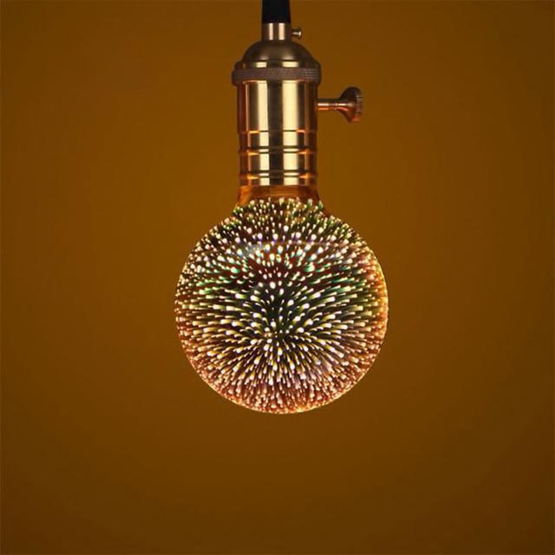 Galaxy 3D Infinity Fireworks Light Bulb 1