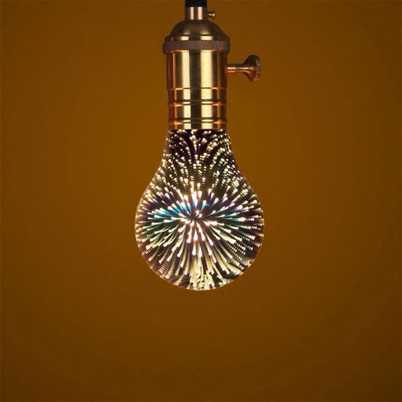 Galaxy 3D Infinity Fireworks Light Bulb 8