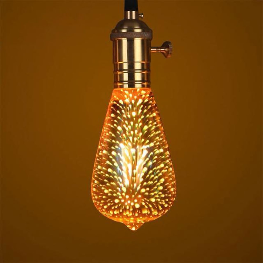 Galaxy 3D Infinity Fireworks Light Bulb 10