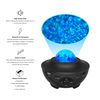 Remote Controlled Bluetooth Music Starry Galaxy Projector Light