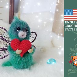 Fancy amigurumi crochet pattern \ Tooth Fairy doll in English PDF \ crochet tutorial fantasy heroes
