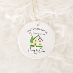 Our First Home Ornament, Housewarming Gifts, New Home Ornament, undefined New Home Gift, First Home Gift