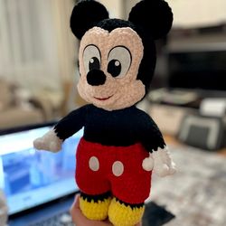 Handmade Crocheted Mikey Mouse Toy - Perfect Gift For Kids And Fans