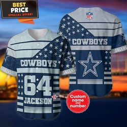 Dallas Cowboys Personalized Baseball Jersey, Unique Dallas Cowboys Gifts undefined Best Personalized Gift undefined Unique Gifts Idea