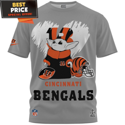 Cincinnati Bengals Baby Yoda True Fan Tshirt, Unique Bengals Gifts undefined Best Personalized Gift undefined Unique Gifts Idea