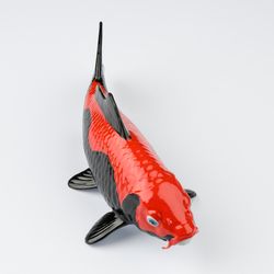 20 CM - Koi Fish Figure - Ruby Collection - Resin Figure - Collectibles & Decor