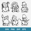 Snowman Bundle Svg, Snowman Svg, Christmas Svg, Png Dxf Eps Digital File.jpeg