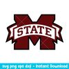 Mississippi State Bulldogs Logo Svg, Mississippi State Bulldogs Svg, NCAA Svg, Png Dxf Eps Digital File.jpeg