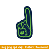 Seattle Seahawks Foam Finger Svg, Foam Finger Svg, NFL Svg, Png Dxf Eps Digital File.jpeg