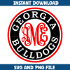 Georgia Bulldogs Svg, Georgia Bulldogs logo svg, Georgia Bulldogs University, NCAA Svg, Ncaa Teams Svg (19).png