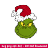 Grinch Face 2, Grinch Face Svg, Christmas Svg, Merry Grinchmas Svg, Santa Claus Svg, png,dxf,eps file.jpeg