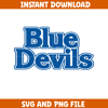 Duke bluedevil University Svg, Duke bluedevil logo svg, Duke bluedevil University, NCAA Svg, Ncaa Teams Svg (10).png