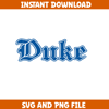 Duke bluedevil University Svg, Duke bluedevil logo svg, Duke bluedevil University, NCAA Svg, Ncaa Teams Svg (12).png