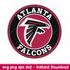 Atlanta Falcons Circle Logo Svg, Atlanta Falcons Svg, NFL Svg, Png Dxf Eps Digital File.jpeg