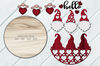 Valentines Day SVG - Gnome Door Hanger SVG - Hello Love SVG - Laser Cut Files - Gnome SVG -Valentine SVG - Glowforge Files
