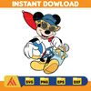 Summer Mickey, Summer Minnie, Mickey and Minnie Beach Time, Layered and Editable Files, Instant Download.jpg
