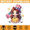 Cartoon Princess 4th of July Png, Princess Independence Day Png, American Patriotic Movie Png, Happy Fourth Of July Png, Instant Download (2).jpg