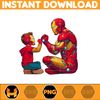 Iron Man Dad And Son Png, Super Hero Dad And Son Png, Father's Day 2024 Png, Father's Day Png Sublimation, Clipart, Instant Download (6).jpg