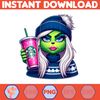 Blue Boujee Christmas Green Mean Girl Png Clipart, Fashion Sporty Girl Christmas Clipart (13).jpg