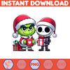 Grinch Jack Skeleton Nightmare Before Christmas Png, Great Christmas Sublimation, Christmas movie Png (12).jpg