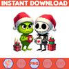 Grinch Jack Skeleton Nightmare Before Christmas Png, Great Christmas Sublimation, Christmas movie Png (6).jpg