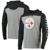 Men's Pittsburgh Steelers '47 Heathered GrayBlack Franklin Wooster Long Sleeve Hoodie T-Shirt.jpg